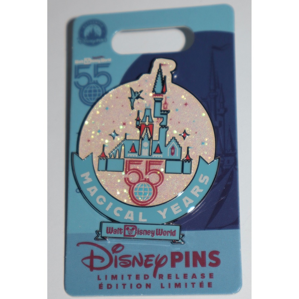 Walt Disney World 55 Magical Years Anniversary Limited Release Castle Pin
